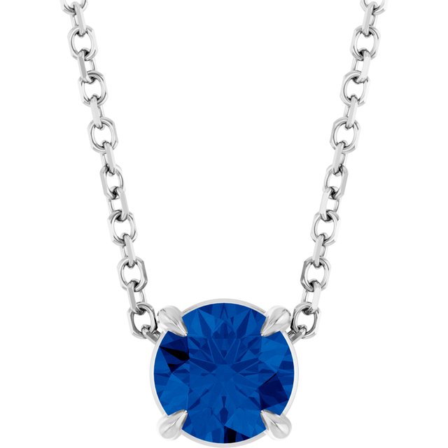 sterling-silver--natural-blue-sapphire-16-18"-necklace
