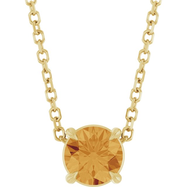 14k-yellow--natural-citrine-16-18"-necklace