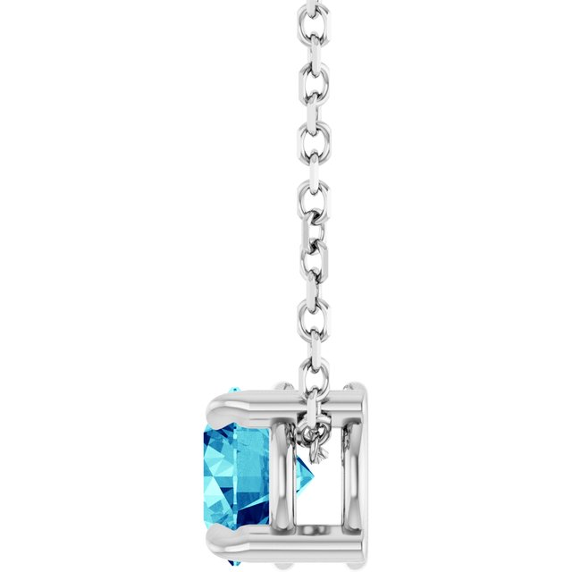 sterling-silver--natural-blue-zircon-16-18"-necklace