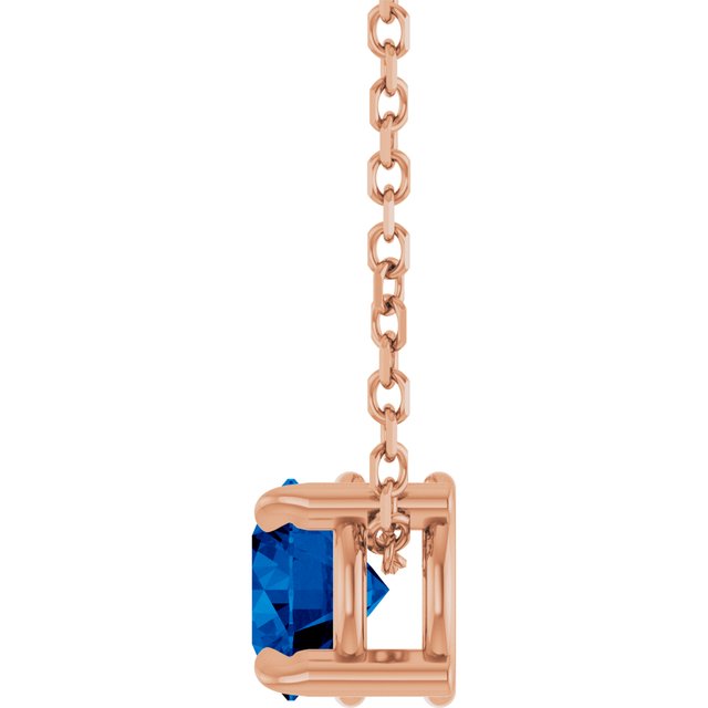 14k-rose--lab-grown-blue-sapphire-16-18"-necklace