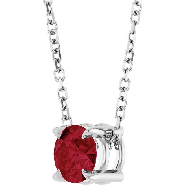 14k-white--natural-ruby-16-18"-necklace