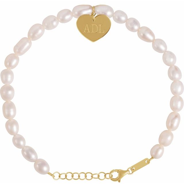 14k-yellow-cultured-white-freshwater-pearl-&-heart-7-8"-bracelet