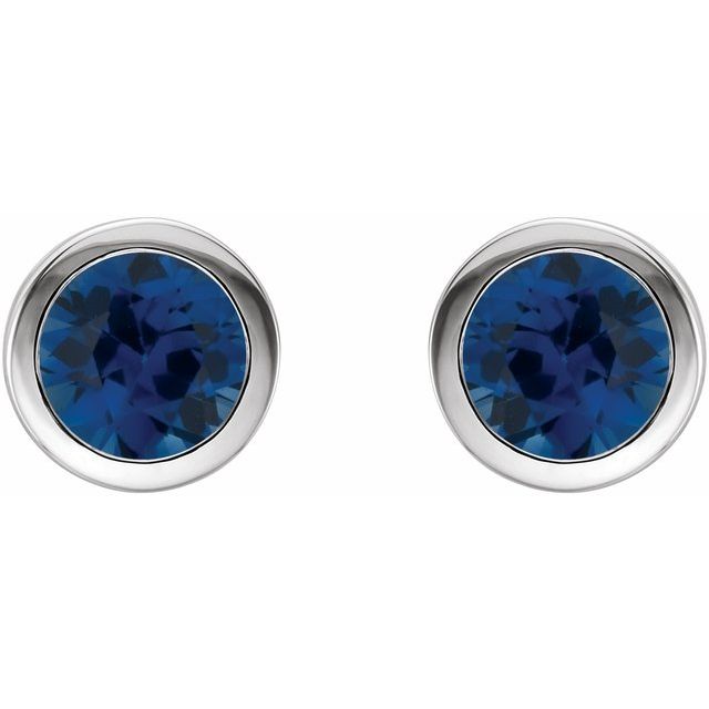 sterling-silver-lab-grown-blue-sapphire-bezel-set-earrings