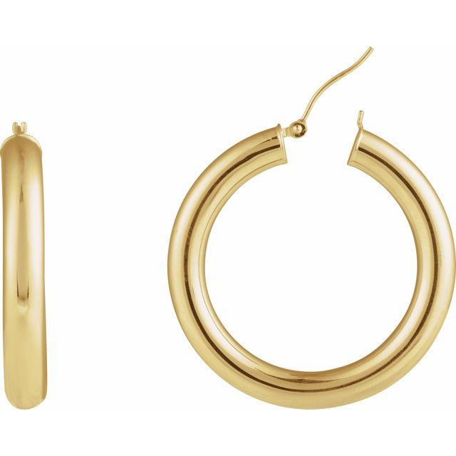 14k-yellow-gold-round-tube--hoop-earrings