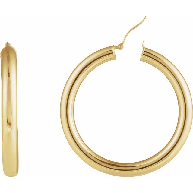 14k-yellow-gold-round-tube--hoop-earrings