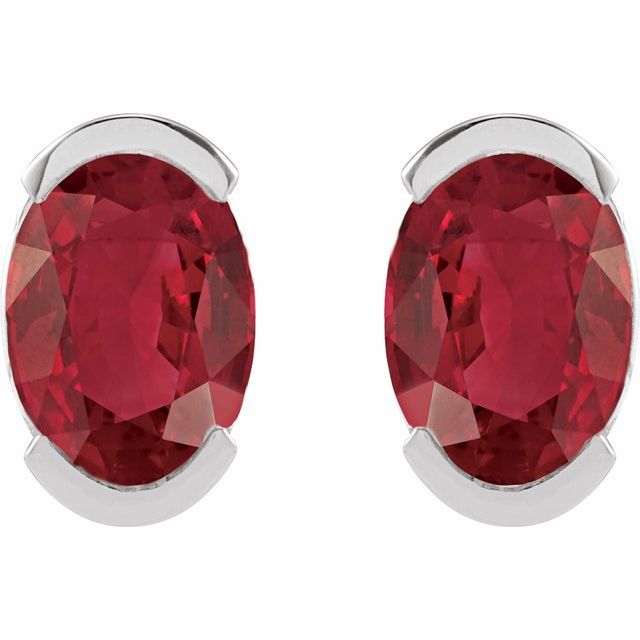 sterling-silver--lab-grown-ruby-stud-earrings