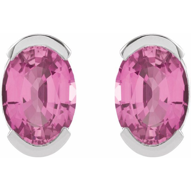 sterling-silver--lab-grown-pink-sapphire-stud-earrings