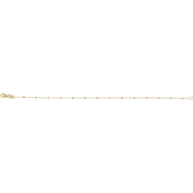 14k-yellow-.-faceted-beaded-cable-7"-chain