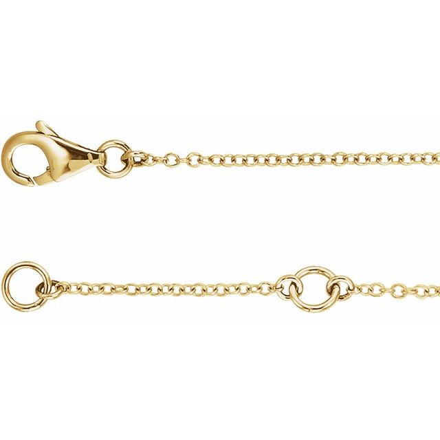 14k-yellow-1/5-ctw-natural-diamond-double-sideways-cross-16-18"-necklace