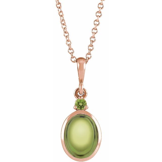 14k-rose--natural-peridot-16-18"-necklace