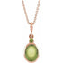14k-rose--natural-peridot-16-18"-necklace