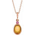 14k-rose--natural-citrine-&-natural-pink-tourmaline-16-18"-necklace