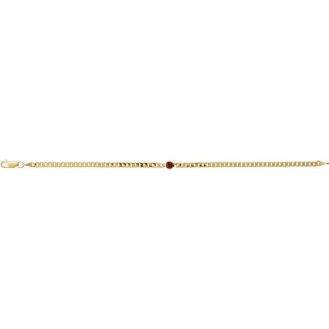 14k-yellow-natural-mozambique-garnet-link-7"-bracelet
