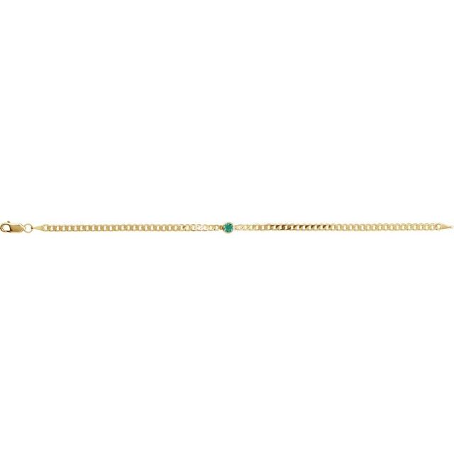 14k-yellow-lab-grown-emerald-link-7"-bracelet