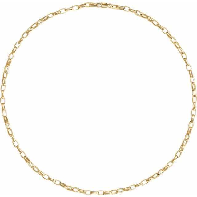 14k-yellow--puffed-oval-cable-16"-chain