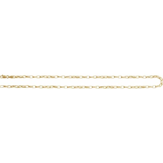 14k-yellow--puffed-oval-cable-16"-chain