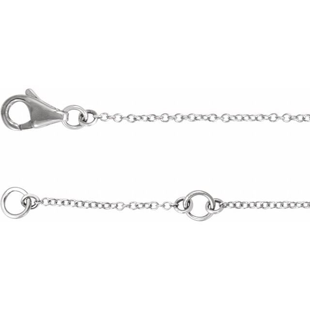 sterling-silver-imitation-cubic-zirconia-double-sideways-cross-16-18"-necklace