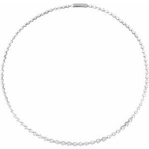 10 ct Lab-Grown Diamond Line Necklace