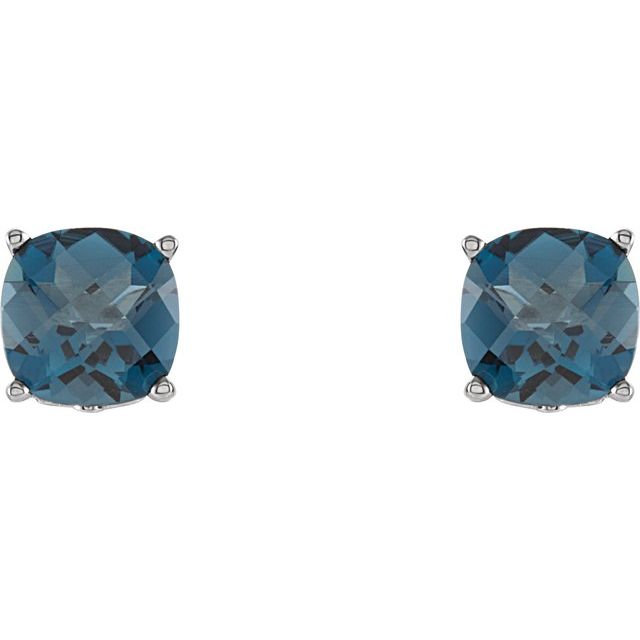 sterling-silver--cushion-natural-london-blue-topaz-earrings