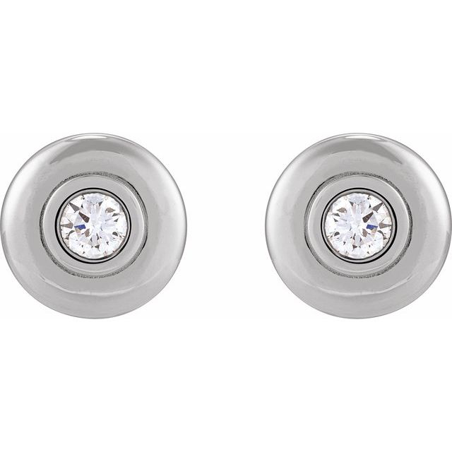 sterling-silver-1/5-ctw-natural-diamond-puffed-stud-earrings