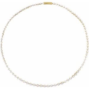 10 ct Lab-Grown Diamond Line Necklace