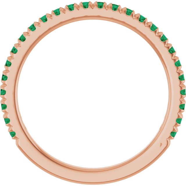 14k-rose-gold-lab-grown-emerald-french-set-anniversary-band