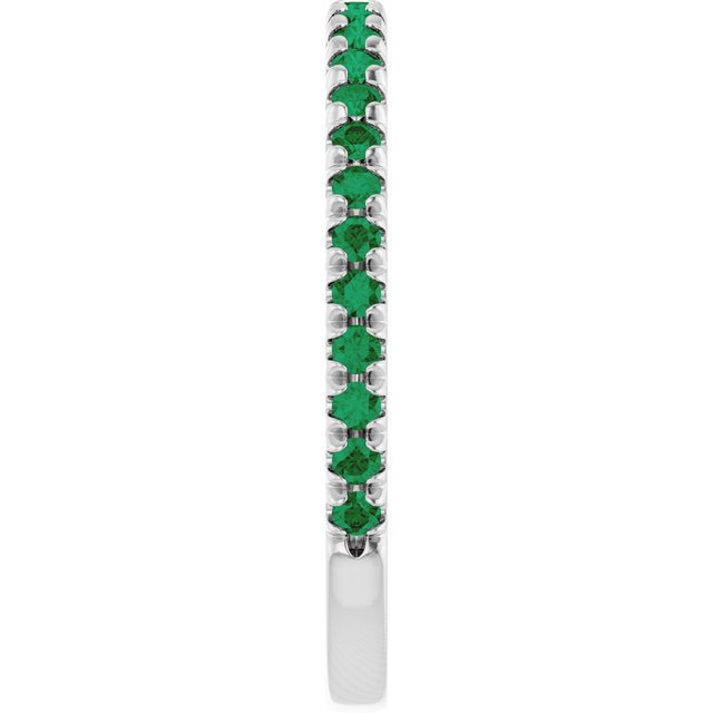 14k-white-gold-lab-grown-emerald-french-set-anniversary-band
