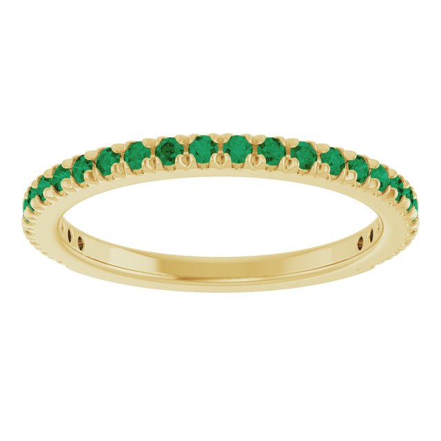 14k-yellow-gold-lab-grown-emerald-french-set-anniversary-band