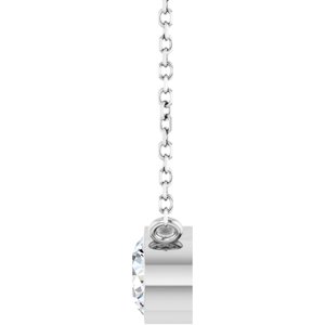 0.06 ct Diamond Bezel-Set Solitaire Necklace