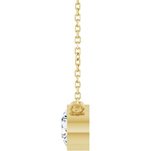 0.06 ct Diamond Bezel-Set Solitaire Necklace
