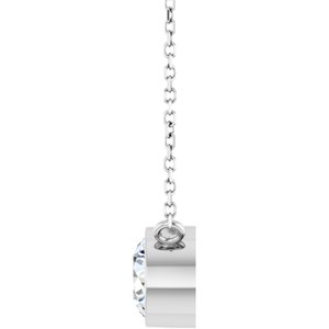 0.06 ct Diamond Bezel-Set Solitaire Necklace