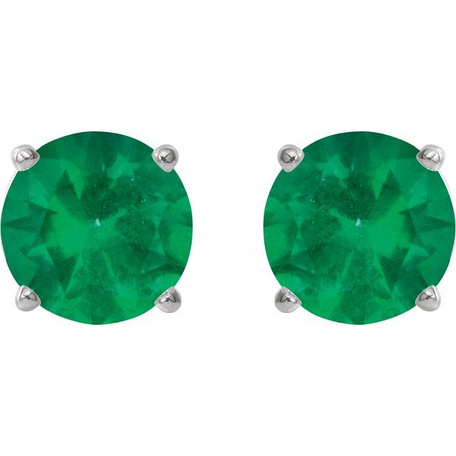14k-white--natural-emerald-earrings