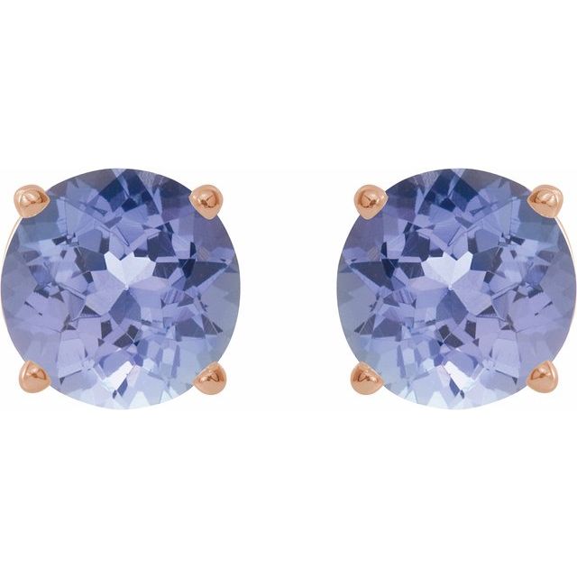 14k-rose--natural-tanzanite-earrings