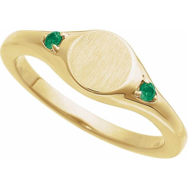 14k-yellow-engravable-lab-grown-emerald-signet-ring