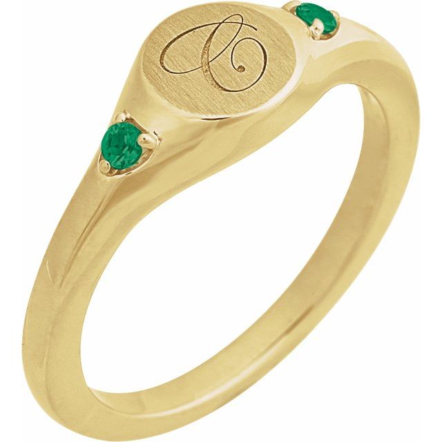 14k-yellow-engravable-lab-grown-emerald-signet-ring