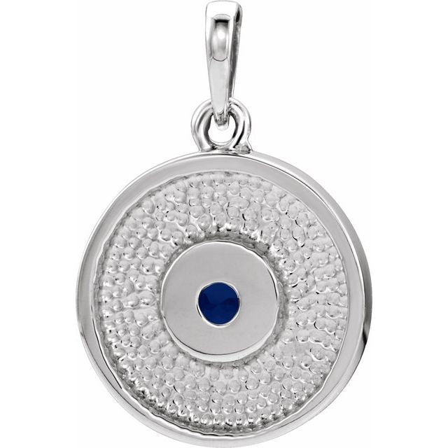 14k-white-natural-blue-sapphire-disc-pendant