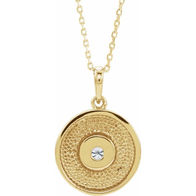 14k-yellow-1/10-ctw-natural-diamond-disc-16-18"-necklace