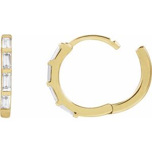 1/3 ct Lab-Grown Diamond Hoop Earrings