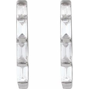 1/3 ct Lab-Grown Diamond Hoop Earrings