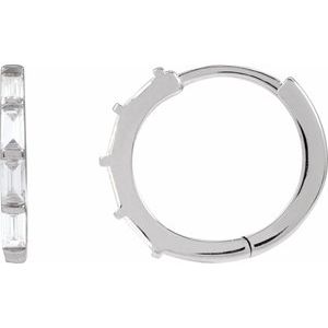 1/3 ct Lab-Grown Diamond Hoop Earrings