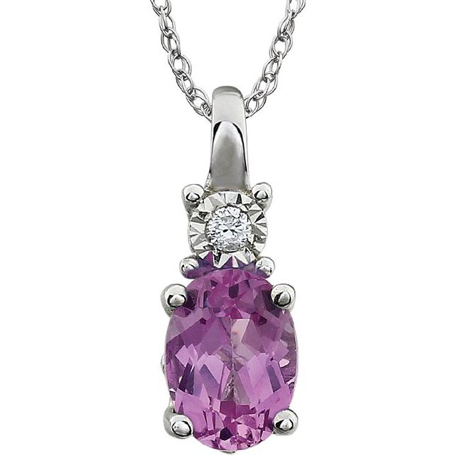 14k-white-lab-grown-pink-sapphire-&-.02-ct-natural-diamond-18"-necklace