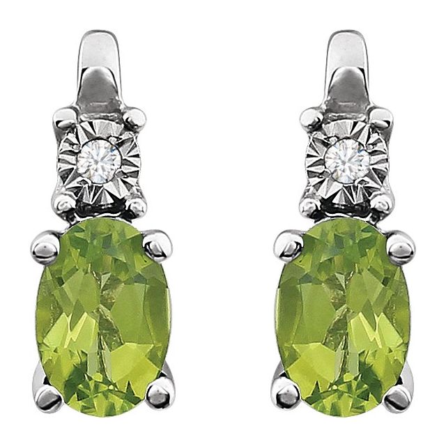 14k-white-natural-peridot-&-.02-ctw-natural-diamond-earrings