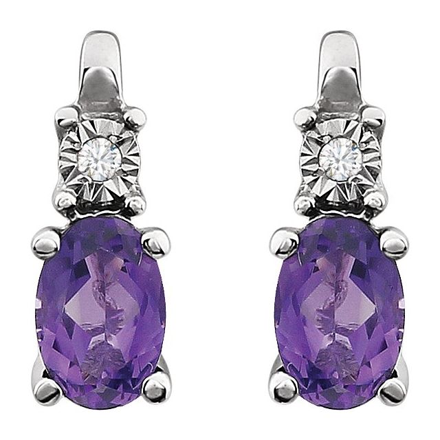 14k-white-natural-amethyst-&-.02-ctw-natural-diamond-earrings