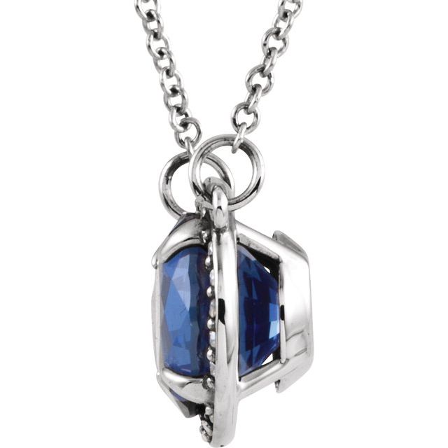 14k-white--lab-grown-blue-sapphire-&-.04-ctw-natural-diamond-16"-necklace