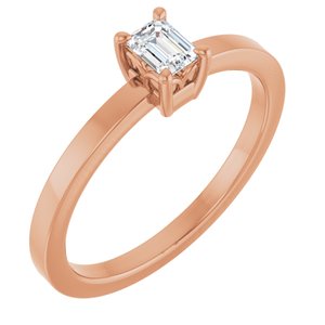 1/6 ct Diamond Claw-Prong Solitaire Ring