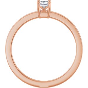 1/6 ct Diamond Claw-Prong Solitaire Ring