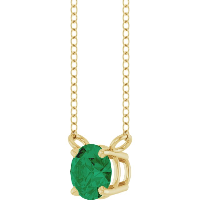 14k-yellow-gold-lab-grown-emerald-solitaire-18"-necklace