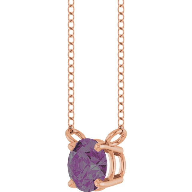 14k-rose-gold-lab-grown-alexandrite-solitaire-18"-necklace