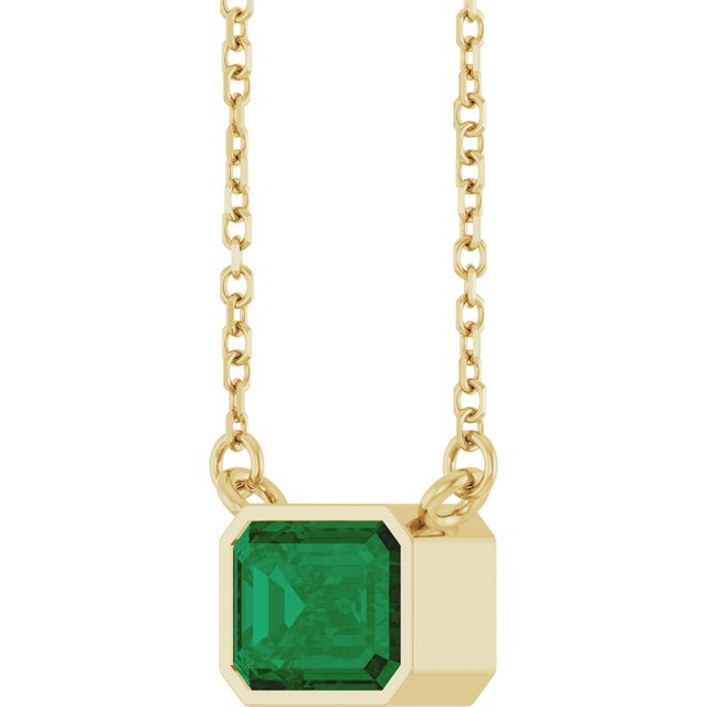 14k-yellow-gold-lab-grown-emerald-18"-necklace