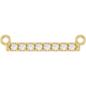 Diamond French-Set Bar Necklace